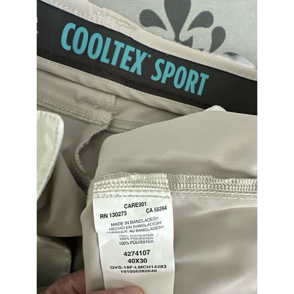 Lee Performance Series Cooltex Sport Pants Size 40x30 100% polyester - Picture 6 of 6